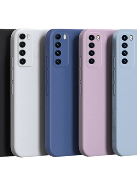 适用于华为nova7手机壳nova7se新款液态硅胶nova7pro手机套极简防摔潮男女款软壳直边简约纯色全包nove保护套