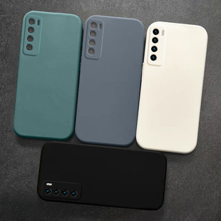 适用于华为nova 7手机壳液态硅胶新款HUAWEI全包防摔nova7 Pro直边纯色nova7 SE磨砂简约保护套男女超薄软壳