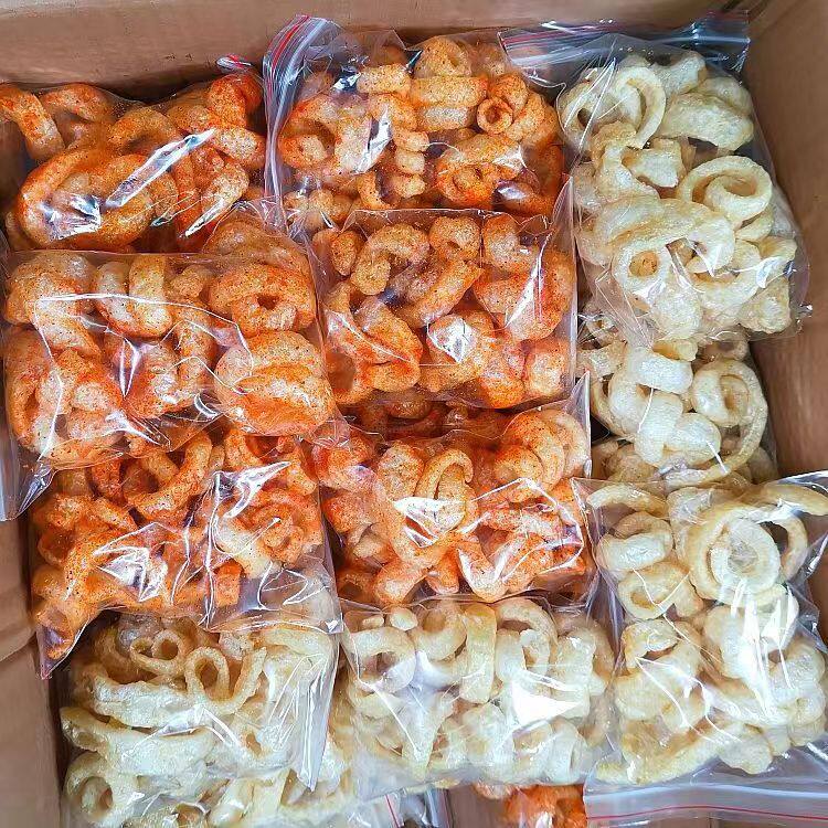 云南特产傣族小吃 炸猪皮 麻辣泡皮 原味泡皮 特色小吃袋装40克