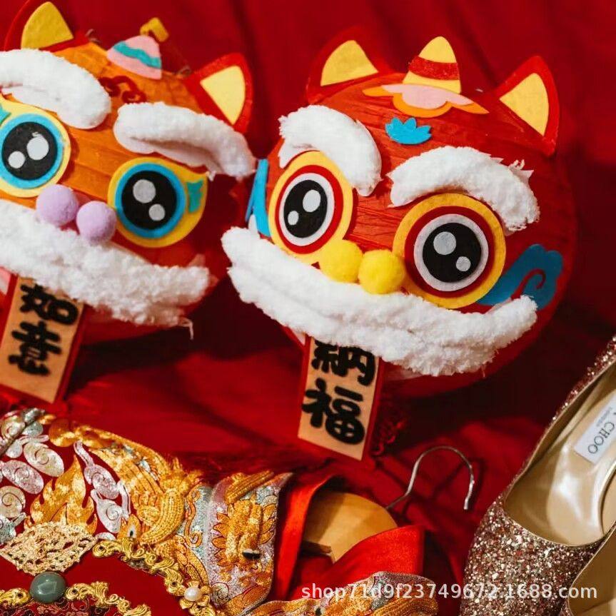 接亲结婚醒狮红喜字灯笼订婚婚礼拍照道具姐妹团伴娘游戏婚房布置,节庆用品/礼品,婚房装扮用品,淘宝优惠券,粉丝福利购,淘宝优惠卷