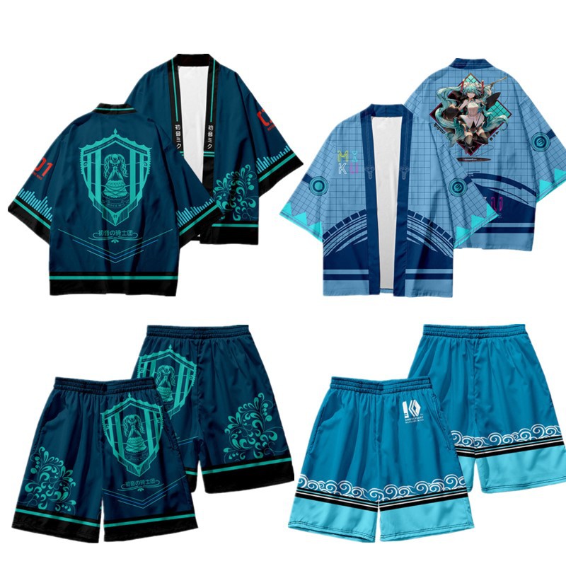 公主殿下miku 初音未来和服披风cos服3D数码印花动漫羽织少年外衣
