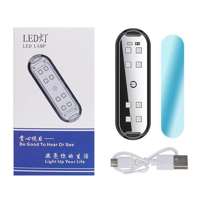 跨境新款 汽车警示灯防撞防追尾灯LED七彩爆闪氛围迎宾灯免接线