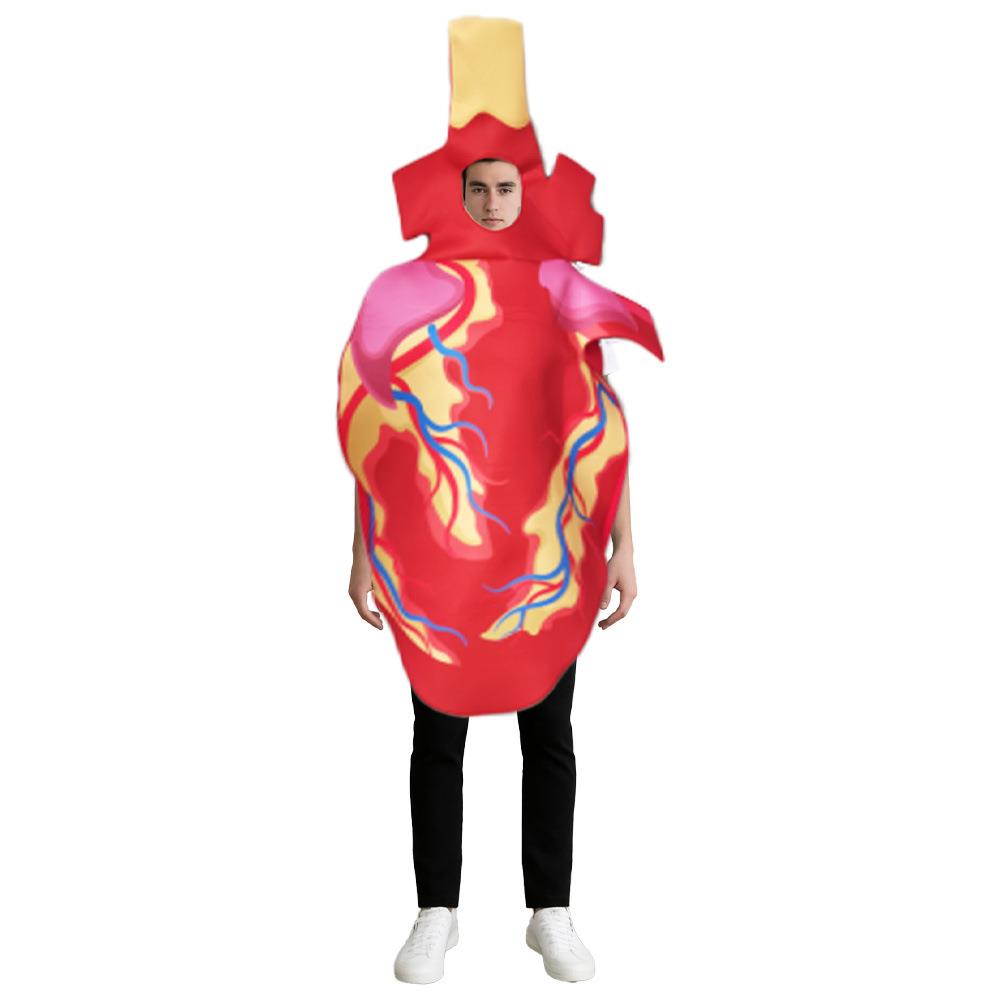 新款万圣节舞台扮演服器官cosplay服装成人心脏演出服派对酒吧服