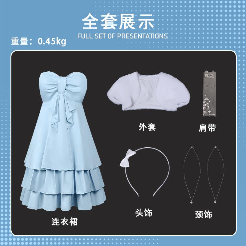 妖狐仆ss白鬼院凛凛蝶ccos服夏日礼服套装大全套cosplay连衣裙