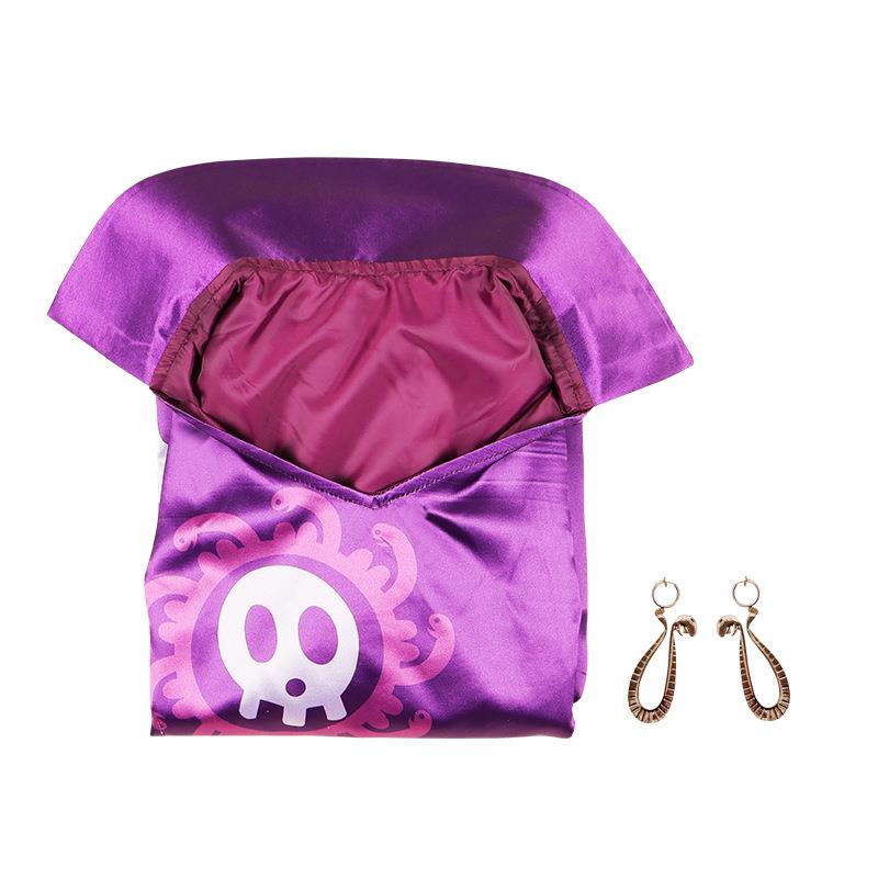 女帝蛇姬汉库克cos服漫展表演服onepiece海贼王cosplay服紫色旗袍