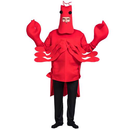 现货派对搞怪演出服海洋生物虾兵蟹将cos服装红色螃蟹龙虾万圣节