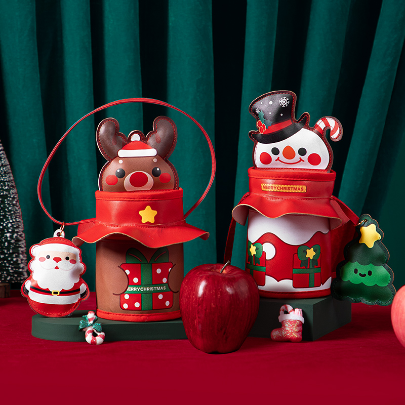 平安夜圣诞老人幼儿园苹果袋子