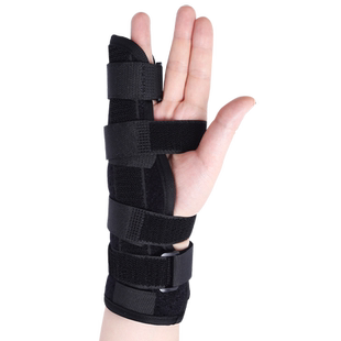 医用大拇指手指骨折固定护具指套双指无名指小拇指支具夹板绑带