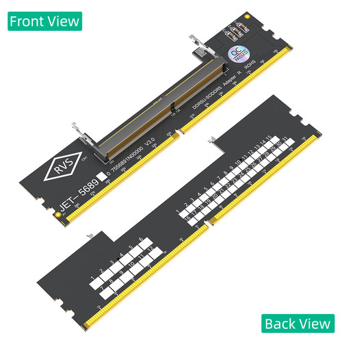 升级版DDR5笔记本内存转台式机测试保护转接板5代UDIMM转接卡1.1V