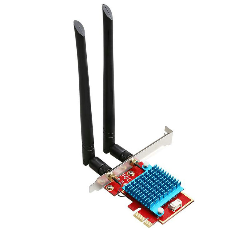 MINI PCIE无线wifi网卡转接卡 pciE-1X转M.2 NGFF-Ekey 支持蓝牙