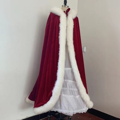 2023新款加绒加厚保暖斗篷披风