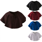 披肩万圣节披风男女通用cos妖怪魔王披肩 哥特式 斗篷无帽系带短款