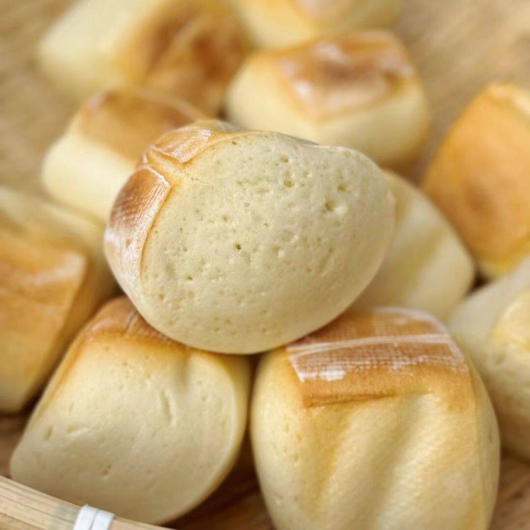 河南纯手工老酵子馒头老面原味新鲜地锅杂粮北方碱面小麦面粉方馍