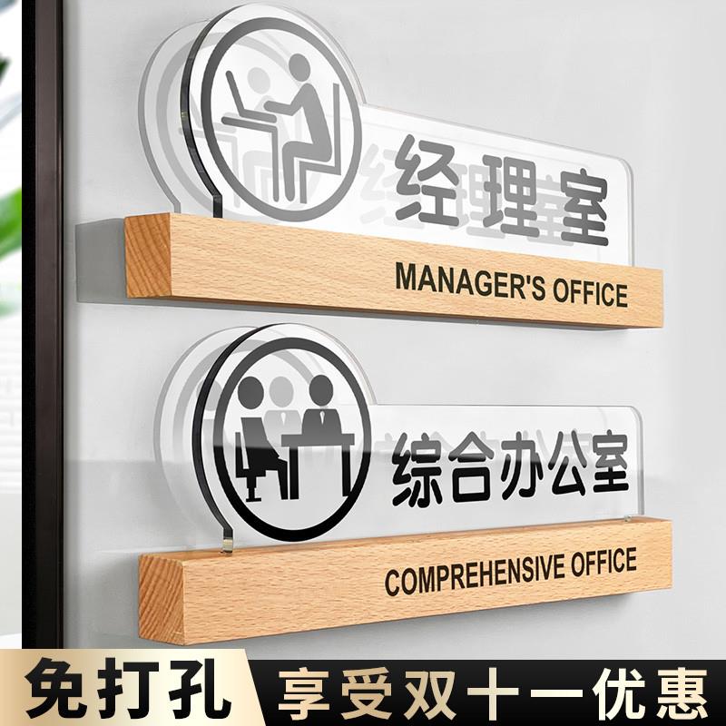 亚克力经理室综合办公室j门牌副总经理董事长会议财务室储物室仓