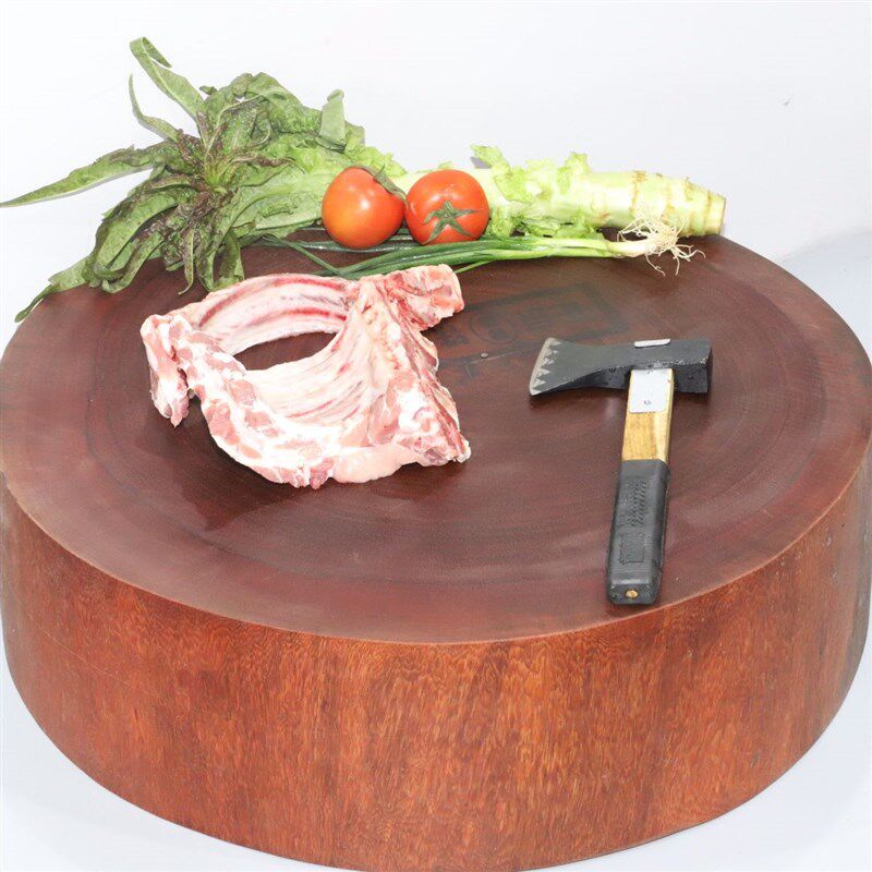 正宗铁木砧板砍骨菜板加厚超厚占板抗菌防霉实木V菜墩商用餐饮店
