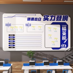 员工风采展示墙公司业绩荣誉榜照片文化墙贴信息公告栏办公室定制