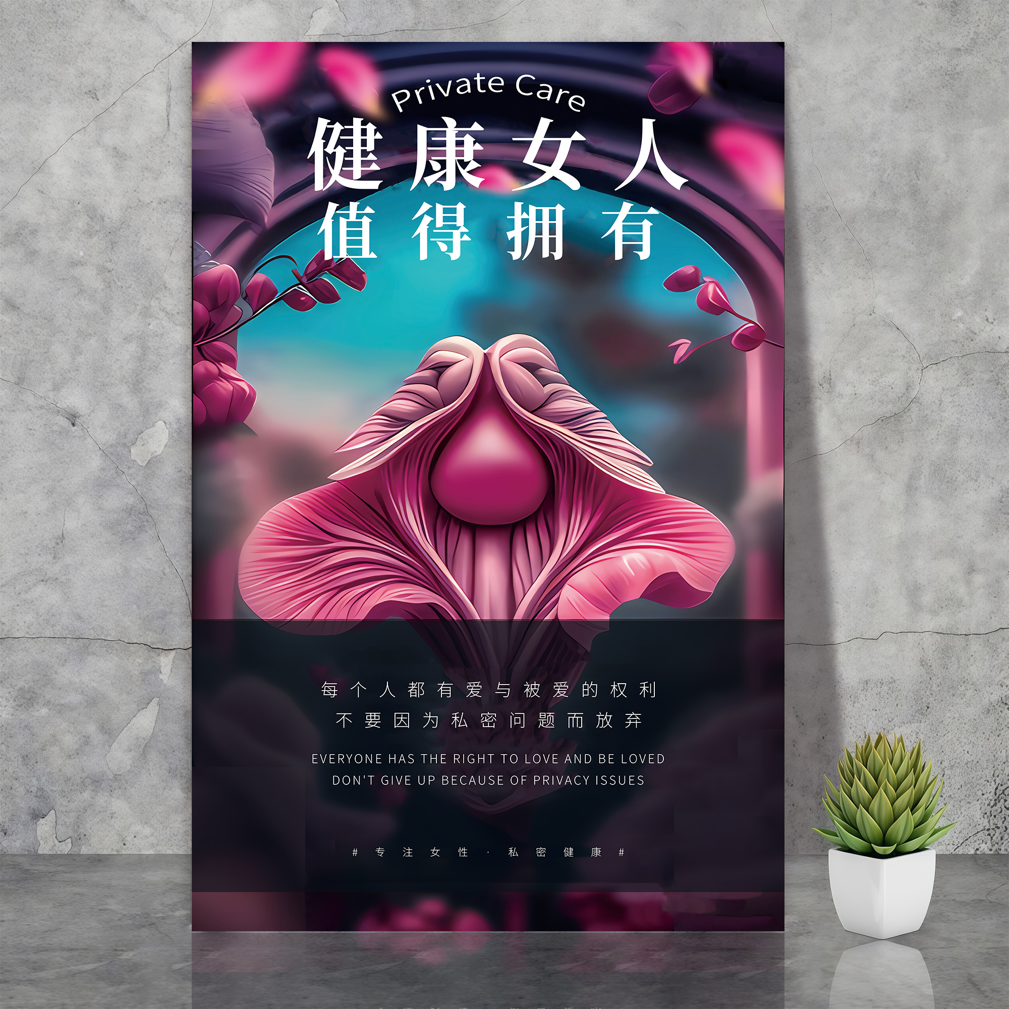 美容院墙面装饰私密疗愈空间