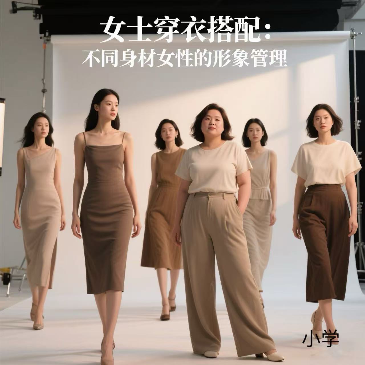 女装搭配教程女士穿衣搭配体态不同身材女性形象管理穿搭视频