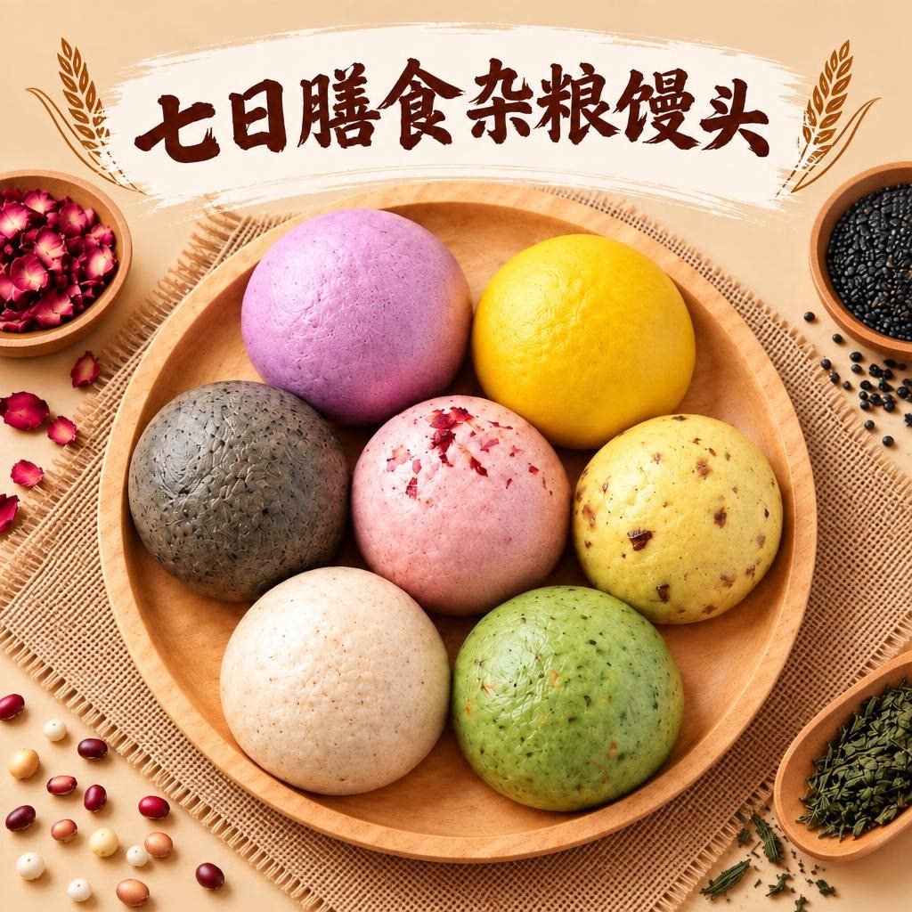 膳食杂粮馒头果蔬山东纯手工无糖精减0孕脂肥妇早餐主食加热即食