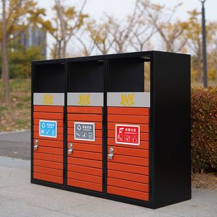 户外多分类垃圾桶不锈钢果皮箱公园小区广场酒店烟灰缸垃圾桶厂家