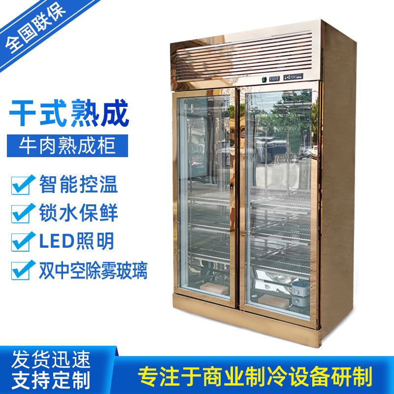 厂家直供牛肉熟成柜商用干式西餐厅牛排排酸柜湿式保鲜展示冷藏柜