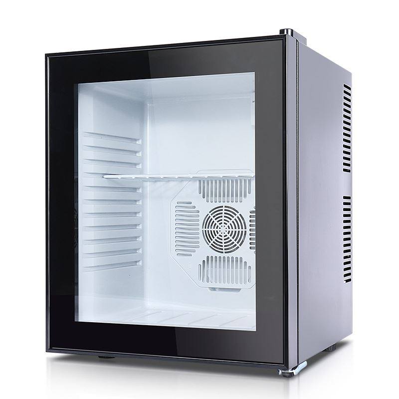 酒店客房冰箱30L小型玻璃门冷藏迷你冰箱茶叶保鲜展示冰柜留样柜