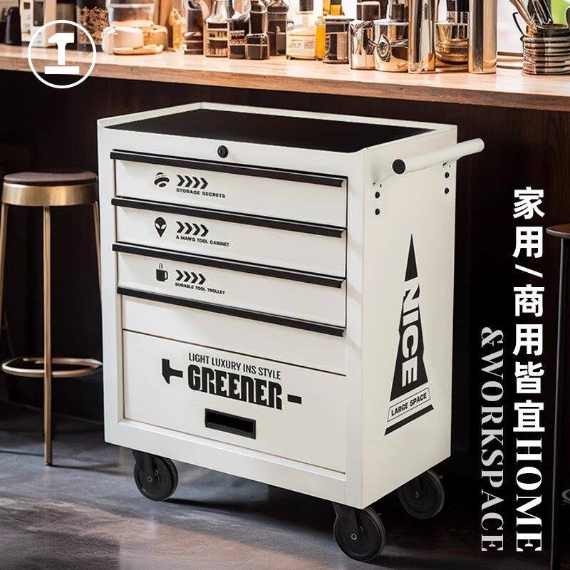 日本进口收纳车工业风收纳柜储物