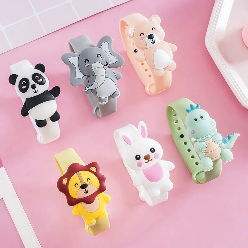 日系卡通动物儿童驱蚊手环宝宝手表防蚊植物精油防蚊男女防蚊神器