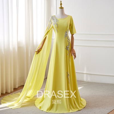 主持人艺考民歌独唱古筝演奏礼服