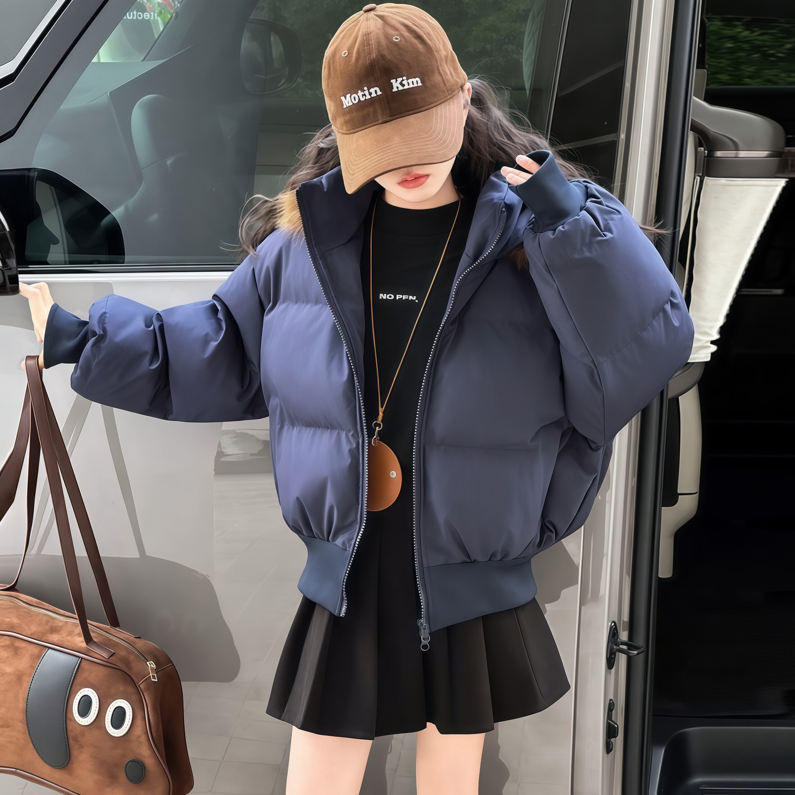 女童短款棉服秋冬2026新款洋气中大童加绒加厚棉衣保暖面包服外套