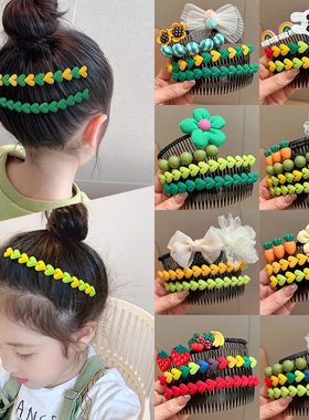 慵懒假日~小女孩前额刘海夹发卡，温柔星黛