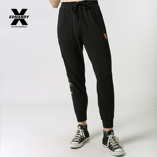 贴布休闲秋款EdHardyX运动长卫裤