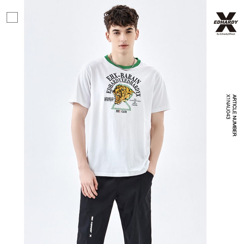 EdHardyX纯棉短袖t恤男女同款