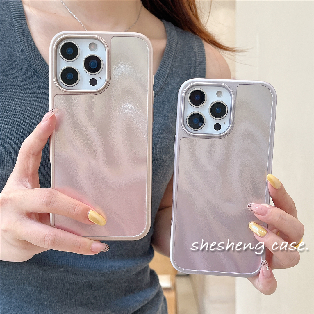 适用小米电镀渐变镭射波漾纹外壳