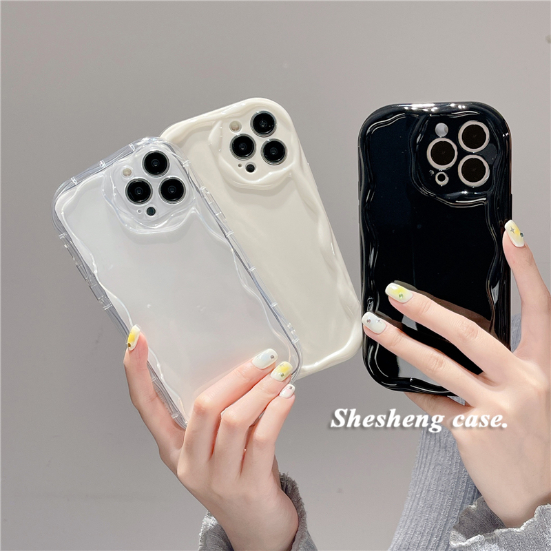 适用华为高级感纯色奶油纹手机壳