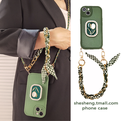 适用小米郁金香支架挂绳手机壳