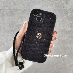 x60个性 毛绒小香风山茶花vivo s9硅胶x90软x80新款 s16手机壳pro链条s15秋冬s12女s10 Y52s全包Y70s潮Y77 s17