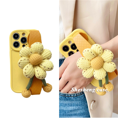 oppo太阳花腕带斜挎挂绳手机壳