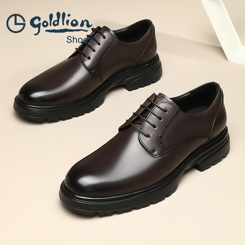 金利来正装皮鞋德比鞋男