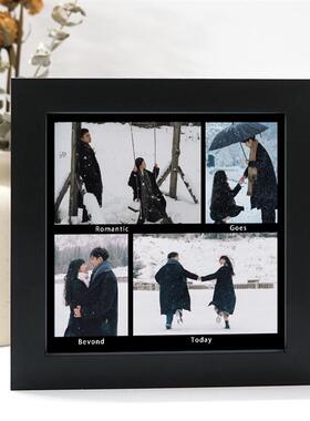 网红四六宫格情侣洗照片闺蜜礼物相框桌面摆台七夕生日礼物送对象