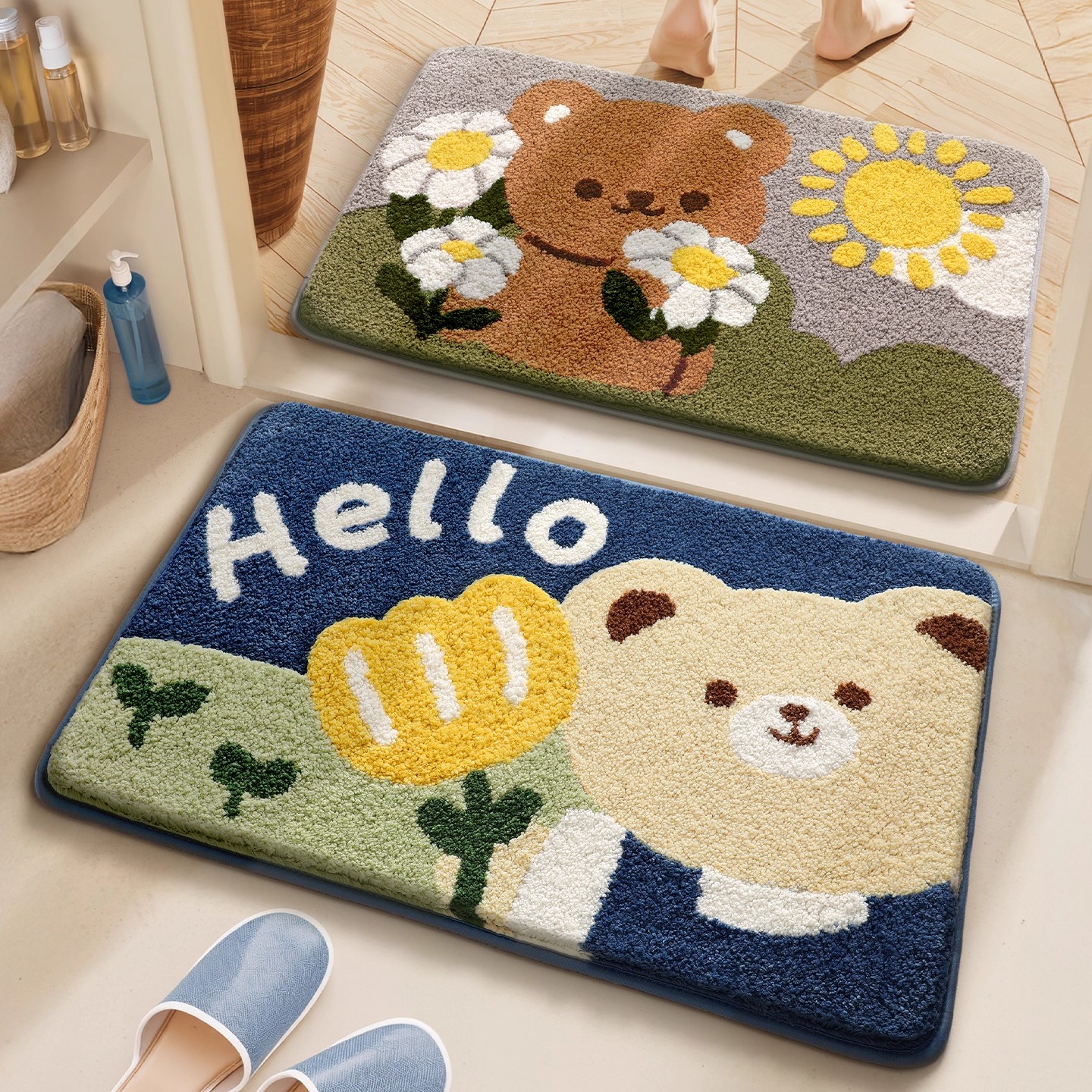 卫生间吸水速干地垫家用厕所脚垫