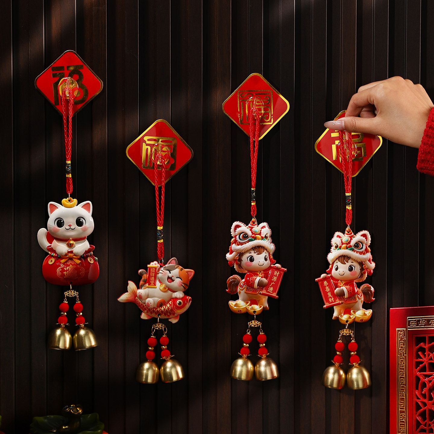 创意新年挂件2026马年新款财神爷元旦春节挂饰入户门装饰团购批发,节庆用品/礼品,中国结,淘宝优惠券,粉丝福利购,淘宝优惠卷
