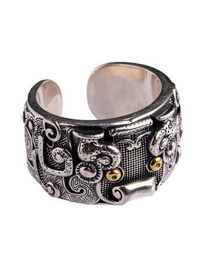 国风潮铜镀银手工饰品