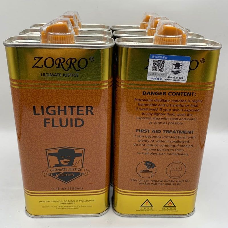正品zorro打火机煤油专用正品燃油大瓶355ml煤油原装火石通用火机