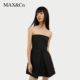 MAX&Co.主打款 硬缎花冠迷你短裙小个子无袖 超短裙女6226094102
