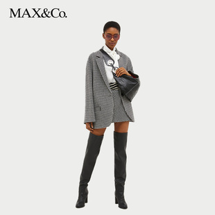 MAX&Co.羊毛混纺迷你短裙7104123003003