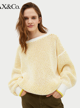 MAX&Co.春夏圆领落肩毛衣针织衫6361044202maxco