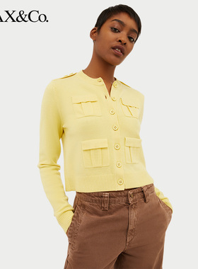 MAX&Co.春夏多口袋毛衣针织开衫6341014102maxco