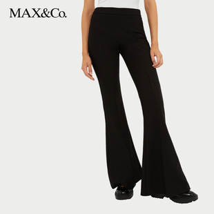 MAX&Co.春夏高腰微喇长裤 6131034102maxco 喇叭裤