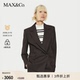 休闲通勤西装 MAX&Co.25秋冬新品 末甄选 毛呢外套6046015202 季
